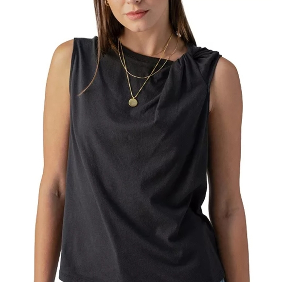 Sanctuary Sun's Out Twist Neck Organic Cotton Tank Womens Size 3X - Picture 1 of 9